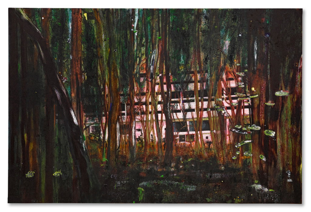 Cabin Essence by Peter Doig estimated at $13.38m (low) to $20.07m (high). Image courtesy of Sotheby's