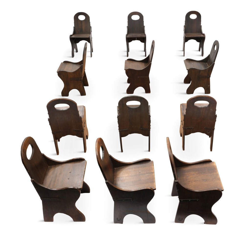 A SET OF TWELVE MONTEREY IRON AND OLD by No Artist sold for $24,300. Image courtesy of Bonhams