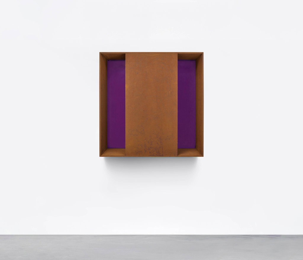 Untitled by Donald Judd sold for $542,600. Image courtesy of Sotheby's