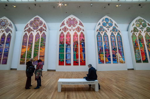Notre-Dame Cathedral’s Controversial New Stained-Glass Window Designs Go on Display