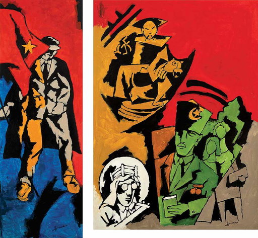 M F Husain Work Heads to Auction