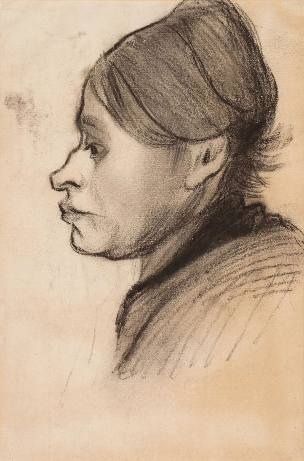 Head of a Peasant Woman, Left Profile. Image courtesy of Sotheby's