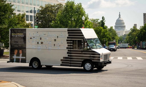 Epstein files reading room and bookmobile begin US tour in Dallas