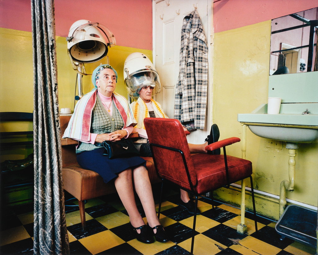 Betty's hairdresser's, Salford, Greater Manchester from Point of Sale, 1985 by Martin Parr sold for $10,300 (416% above estimate). Image courtesy of Phillips