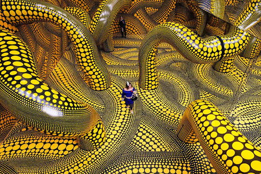 German museum celebrates famed Japanese artist Kusama in vast new exhibit