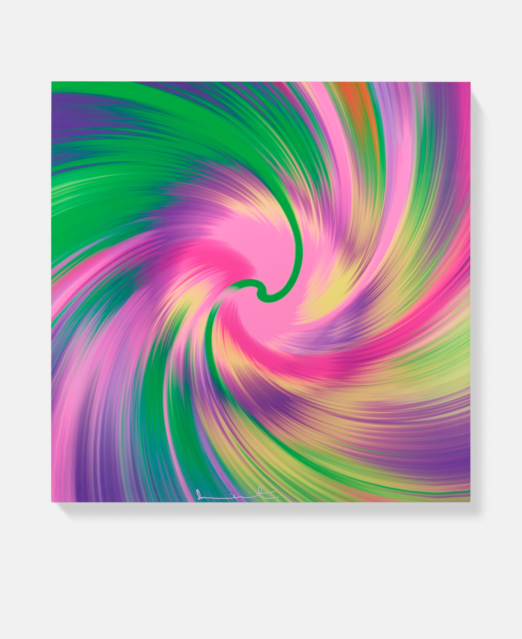 Beautiful, Yet Blustering, Most Sombre, Cold, Sombrely But Tender, Warm And Soothing Cyclone Painting image #1 main image