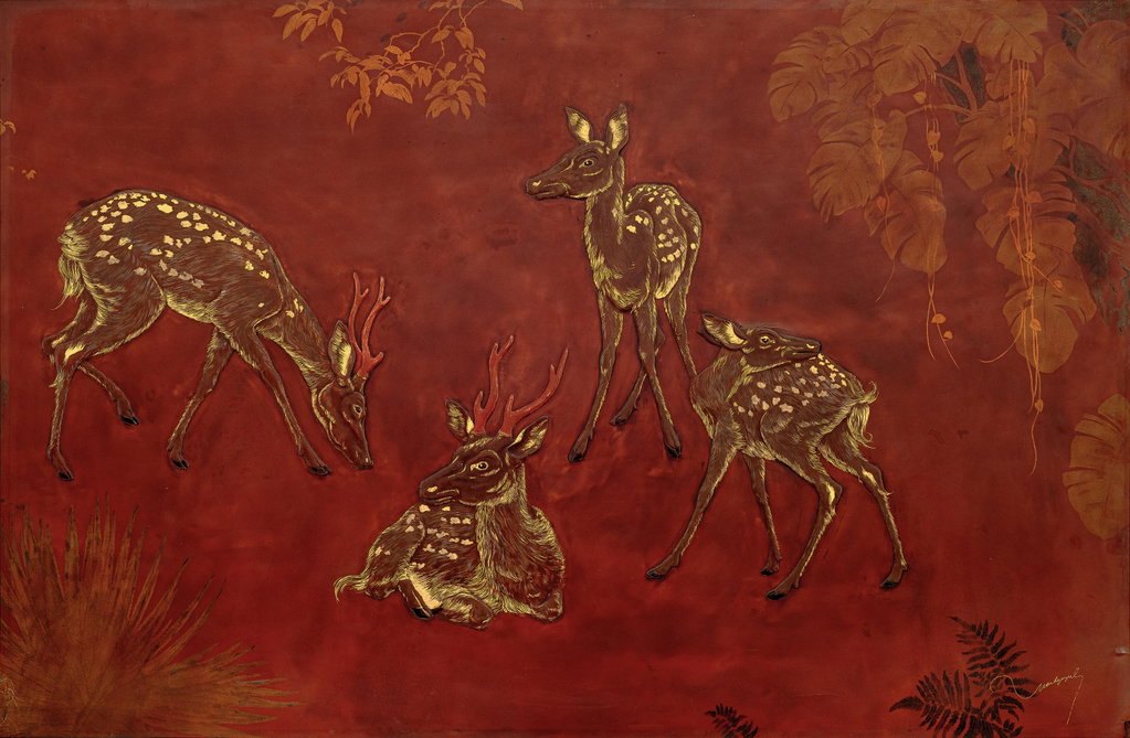 Deers in the Forest. Image courtesy of Christie's