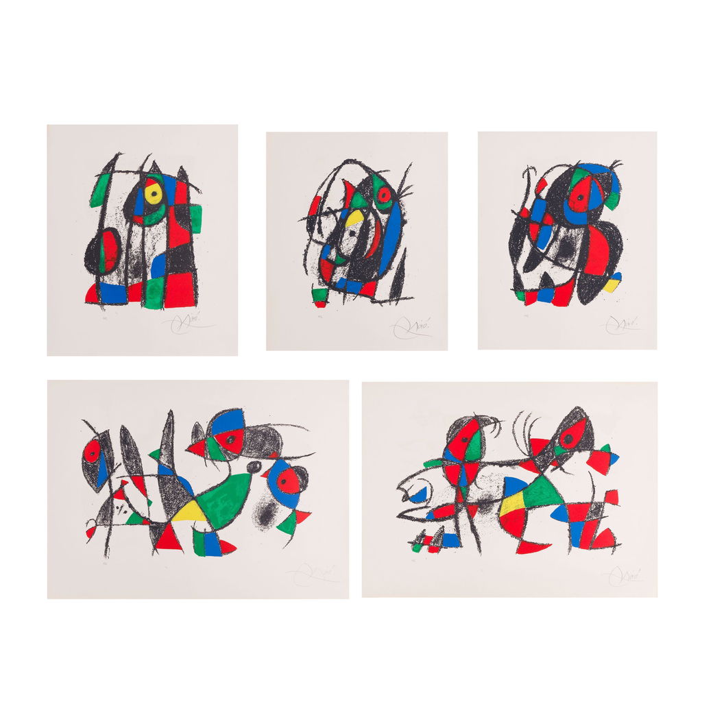 Joan Miro Lithograph II by Joan Miro sold for $29,500. Image courtesy of Bonhams Cornette de Saint Cyr