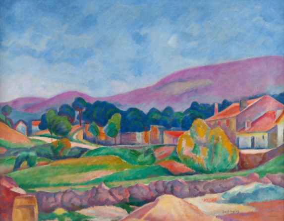 Landscape from San Rafael I (1915). Sold for $336,200 in 2024. Image courtesy of Desa Unicum