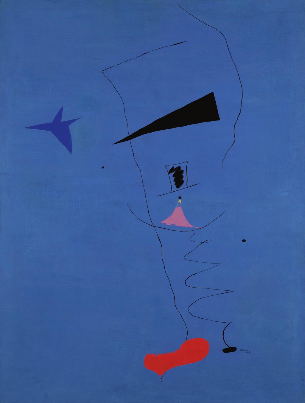 Peinture (Étoile Bleue) (1927). Sold for $16.64m in 2007. Image courtesy of Aguttes Paris - Drouot