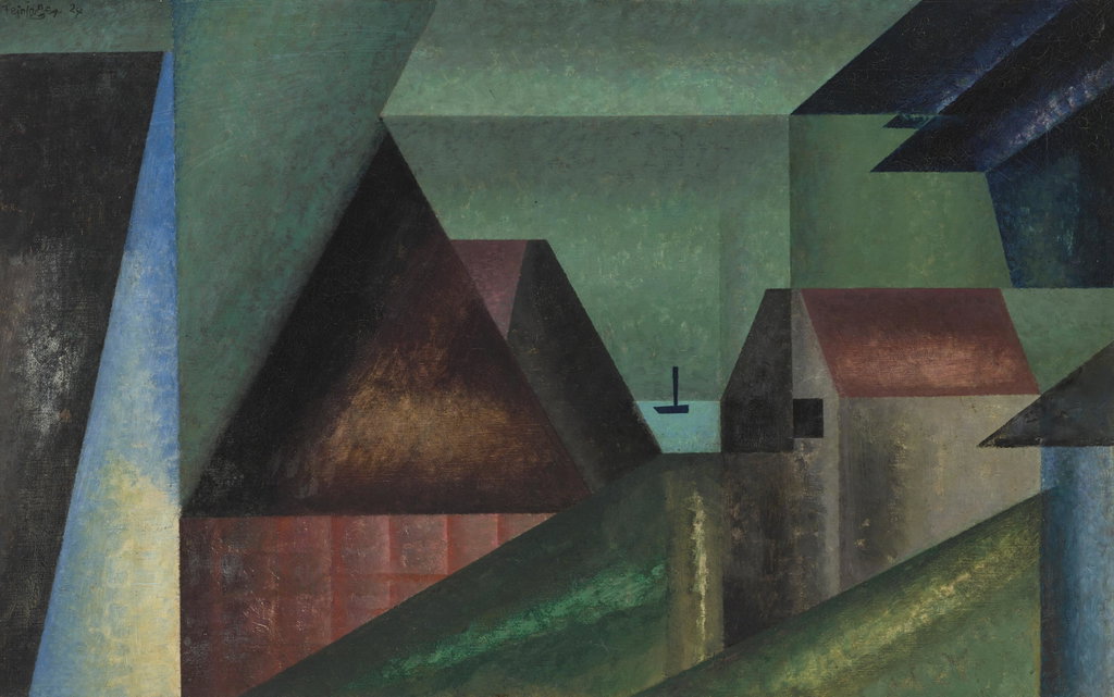 Alt Sallenthin (III) by Lyonel Feininger estimated at $463,600 (low) to $662,300 (high). Image courtesy of Christie's