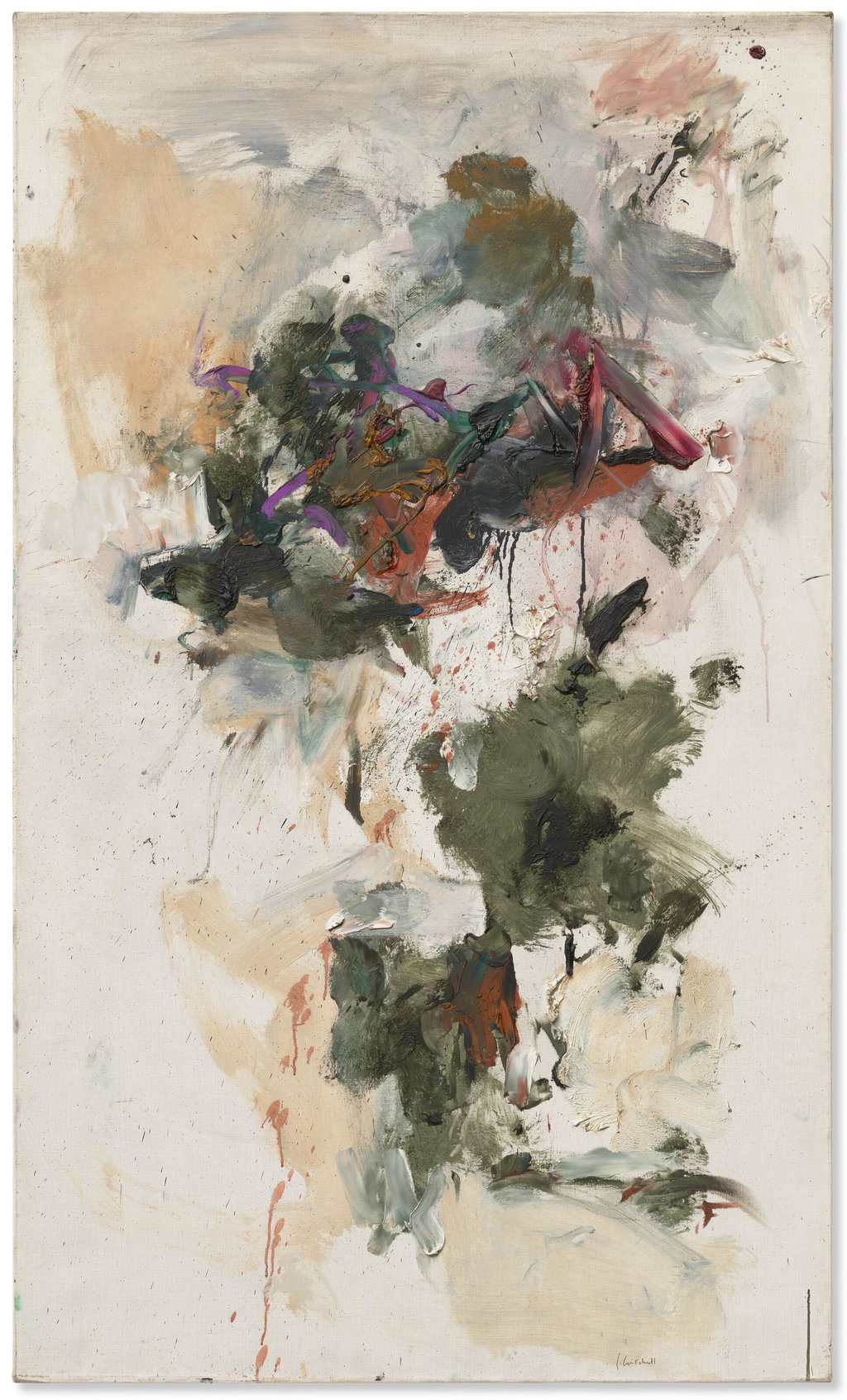 Untitled by Joan Mitchell estimated at $4m (low) to $6m (high). Image courtesy of Christie's