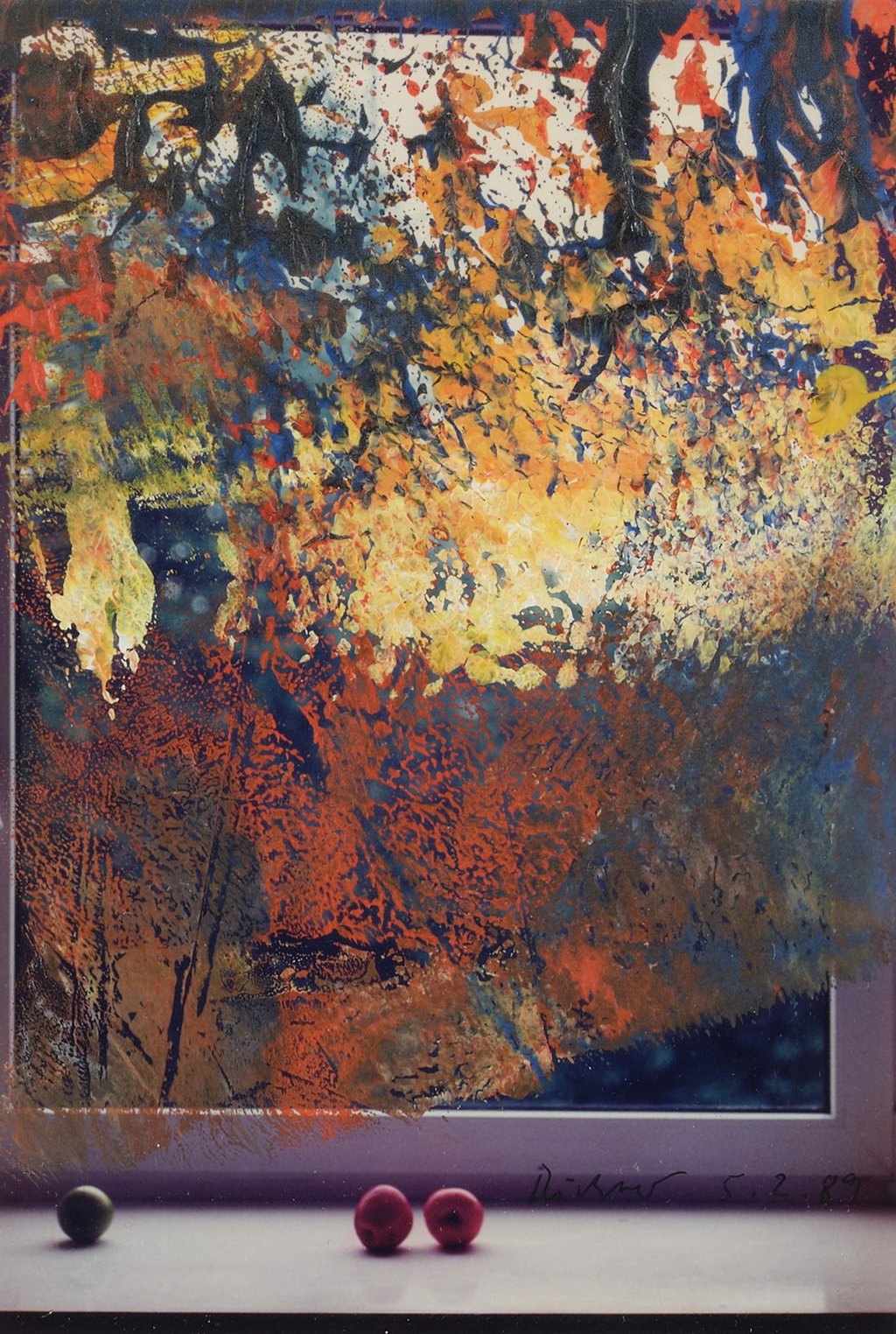 Untitled (5.2.89) by Gerhard Richter sold for $409,600 (1265% above estimate). Image courtesy of Sotheby's