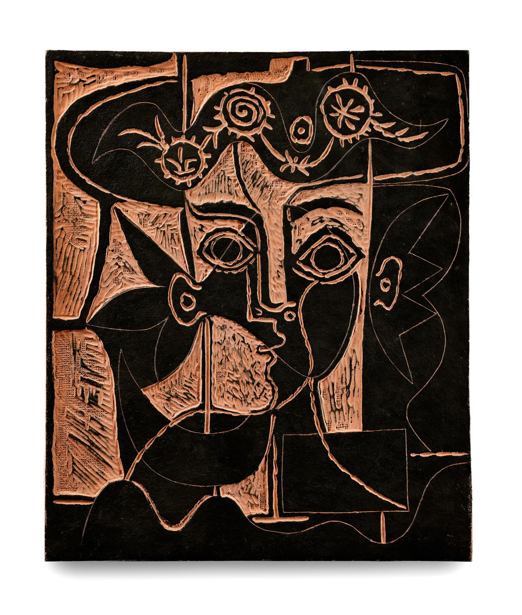 Large Head of a Woman with an Ornate Hat by Pablo Picasso sold for $76,900.
Image courtesy of Artcurial