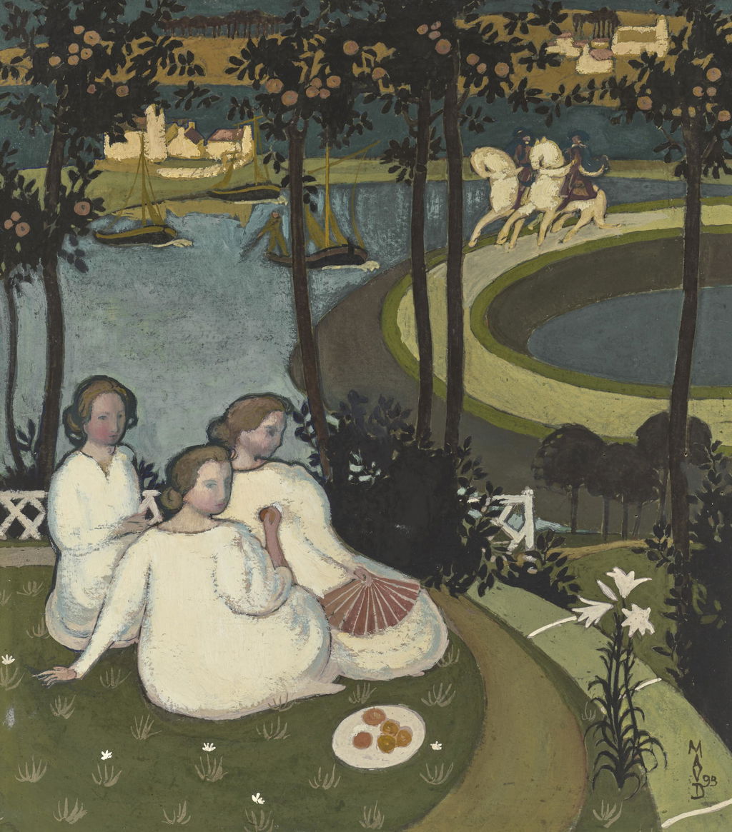 Legend of Chivalry or Three Young Princesses (First version in gouache). Image courtesy of Christie's