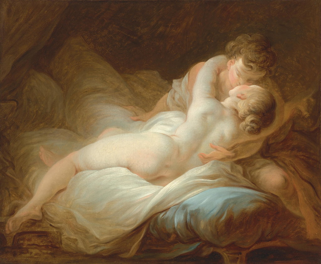 The Desired Moment or The Happy Lovers by Jean-Honore Fragonard estimated at $2.9m (low) to $4.06m (high). Image courtesy of Christie's