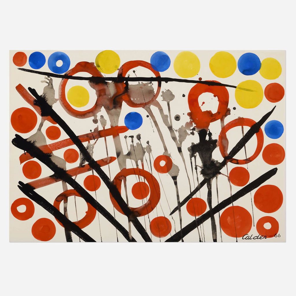 Loose Yolks by Sandy Calder sold for $95,200.
Image courtesy of Rago Arts & Auction Center