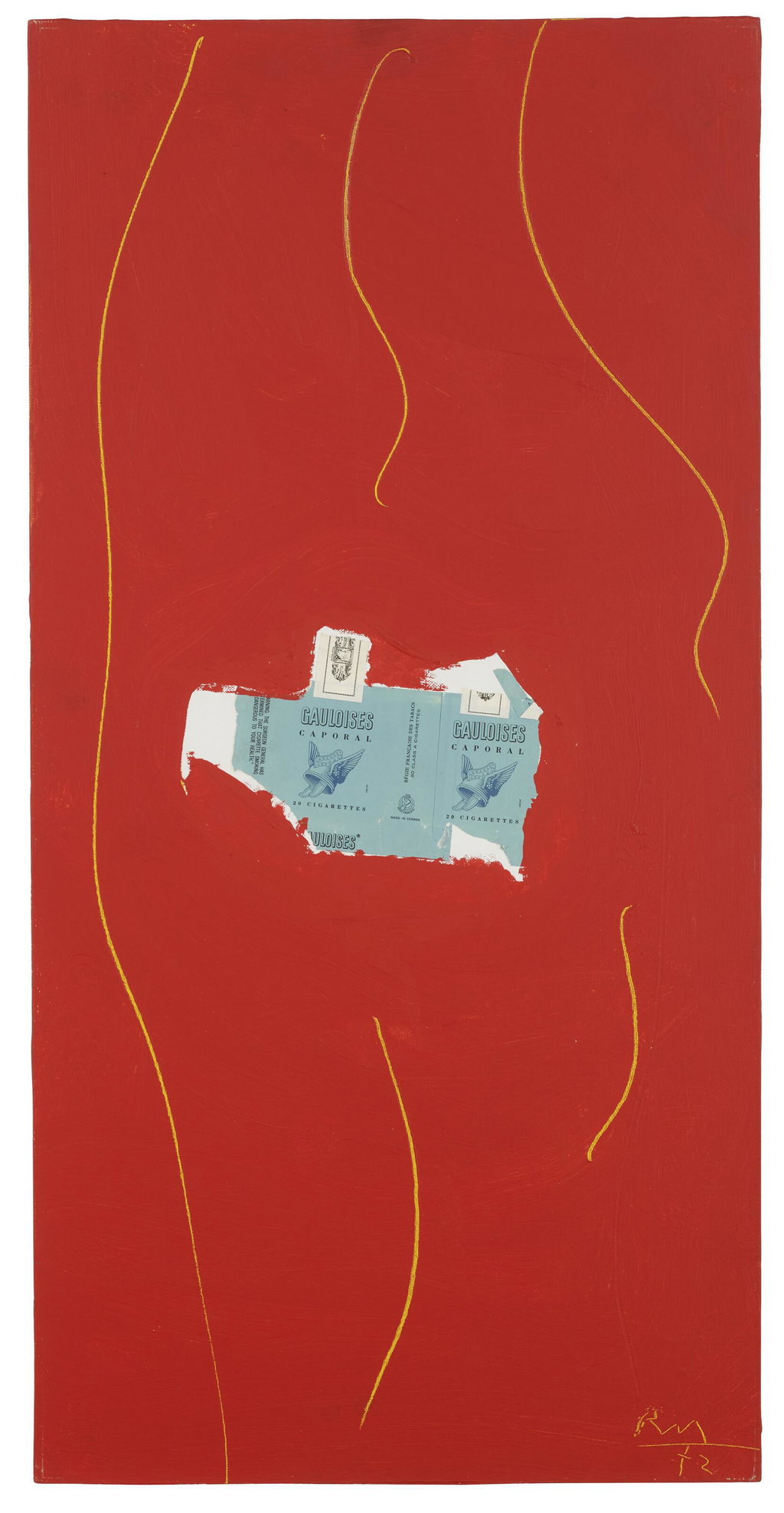 Gauloises on Scarlet over Yellow No. 3. Image courtesy of Christie's