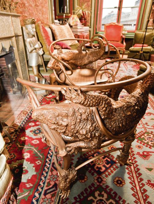 Pair Of Crocodile Armchairs (1994). Sold for $512,500 in 2011. Image courtesy of Sotheby's