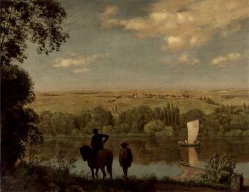 Rhenish landscape with a horseman (1890). Sold for $135,500 in 2006. Image courtesy of Christie's