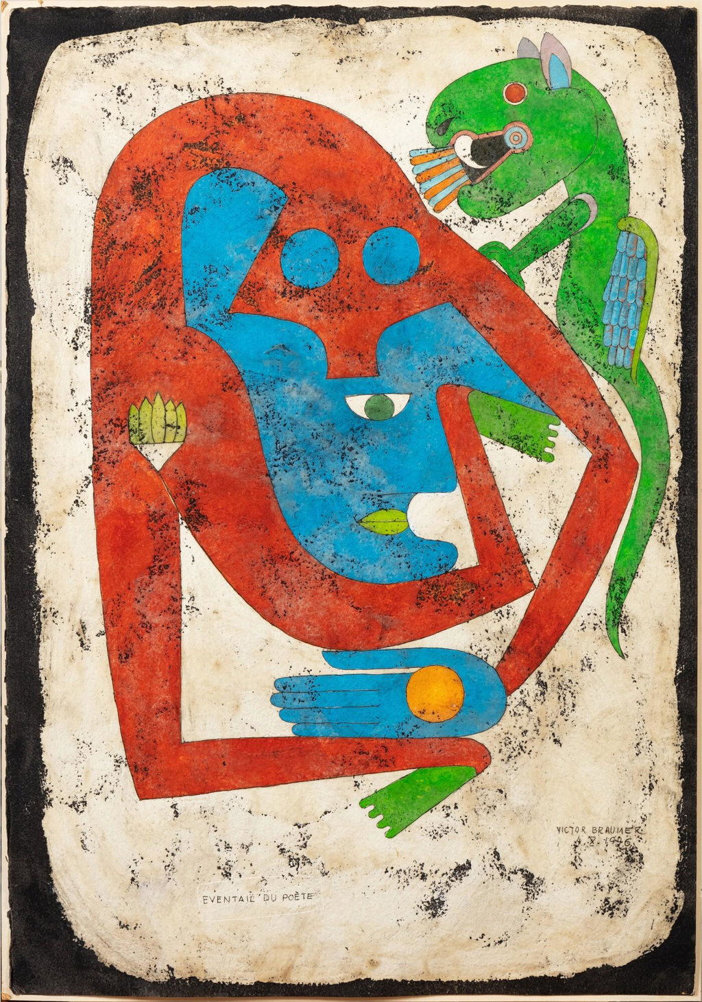 Eventail du poète (1946). Sold for $884,100 in 2008. Image courtesy of Artcurial