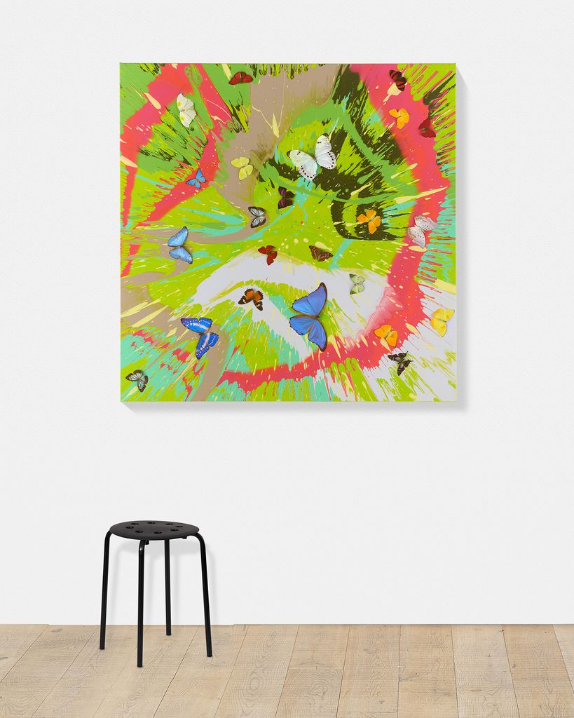 Beautiful Basically Biological Painting (with Butterflies) scale image