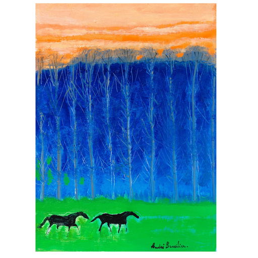 Andre Brasilier Work Sells for 125% Above Estimate at Auction