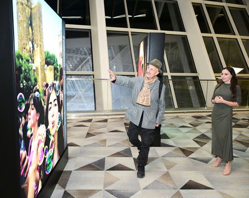 Reza Deghati's 'Rising Light' exhibition opens at Heydar Aliyev Int'l Airport [PHOTOS]