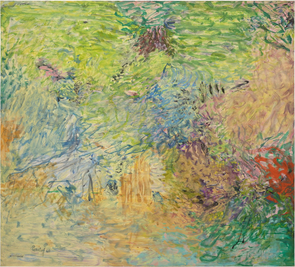 Pat Passlof's Fortune sold for $580,500, setting a new auction record for the female abstract artist. Image courtesy of Phillips
