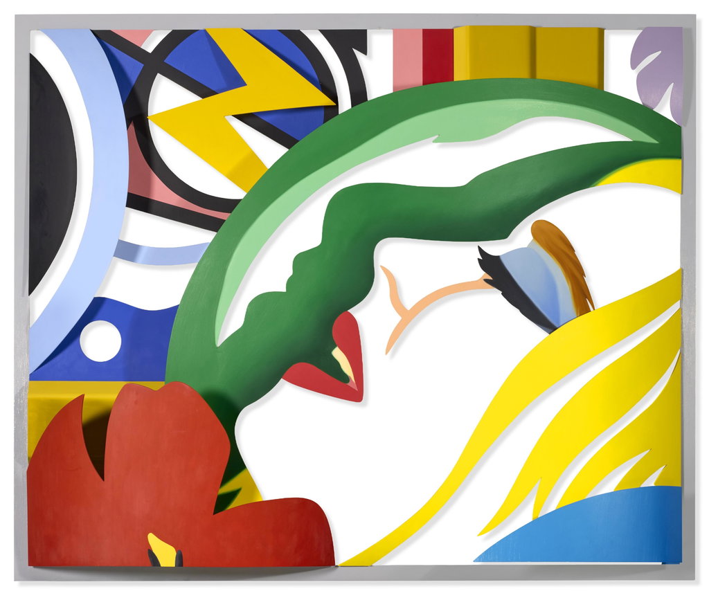 Bedroom Face with Lichtenstein (3-D) by Tom Wesselmann sold for $444,500. Image courtesy of Christie's