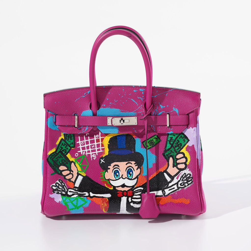 Skeleton Monopoly Bag. Image courtesy of Phillips