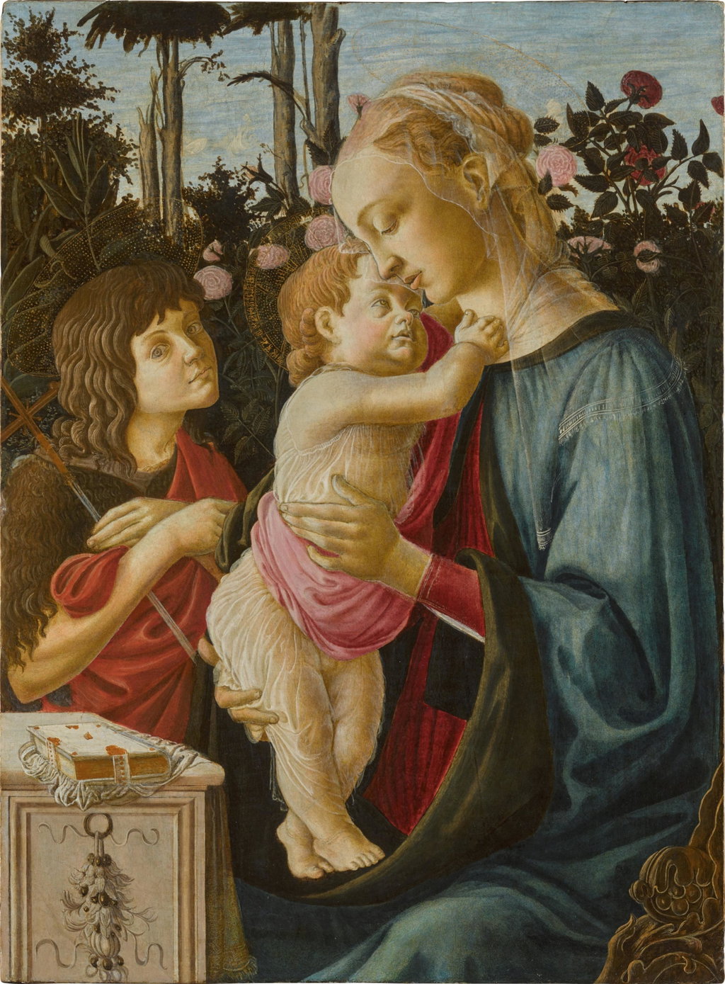 The Virgin and Child with the young Saint John the Baptist by Alessandro di Mariano Filipepi, called Sandro Botticelli, and Associate estimated at $2.64m (low) to $3.96m (high). Image courtesy of Sotheby's