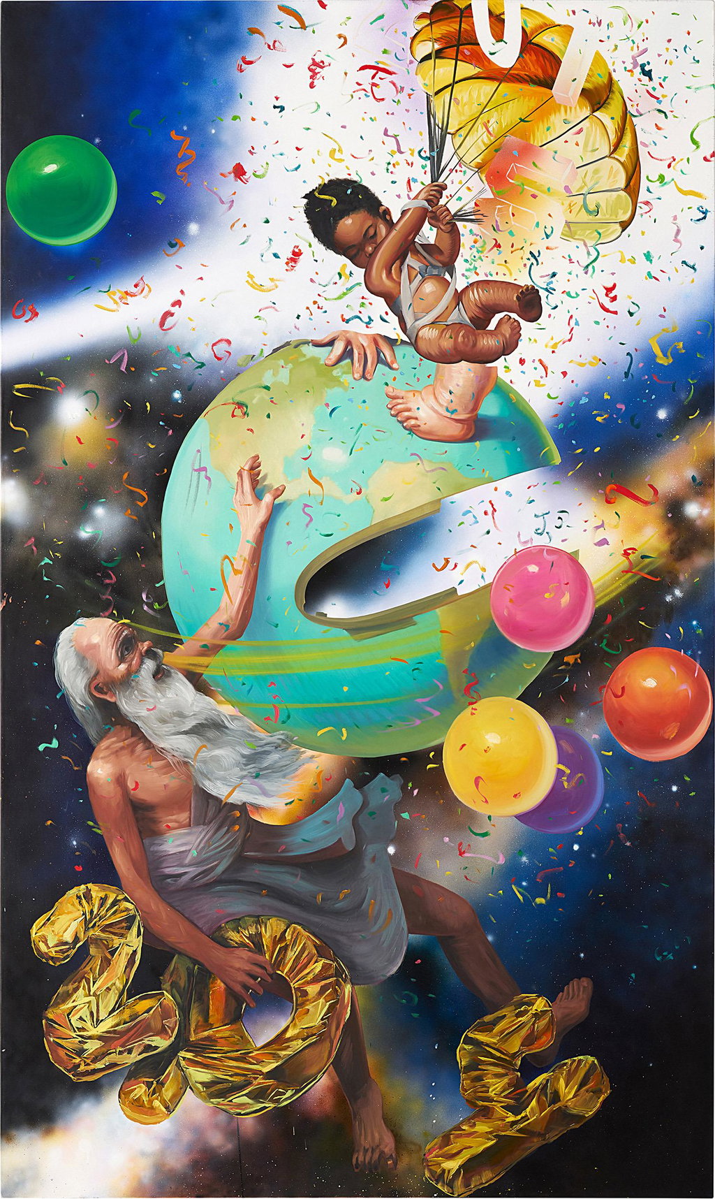 Another New Years Painting (2015). Sold for $21,400 in 2021. Image courtesy of Phillips