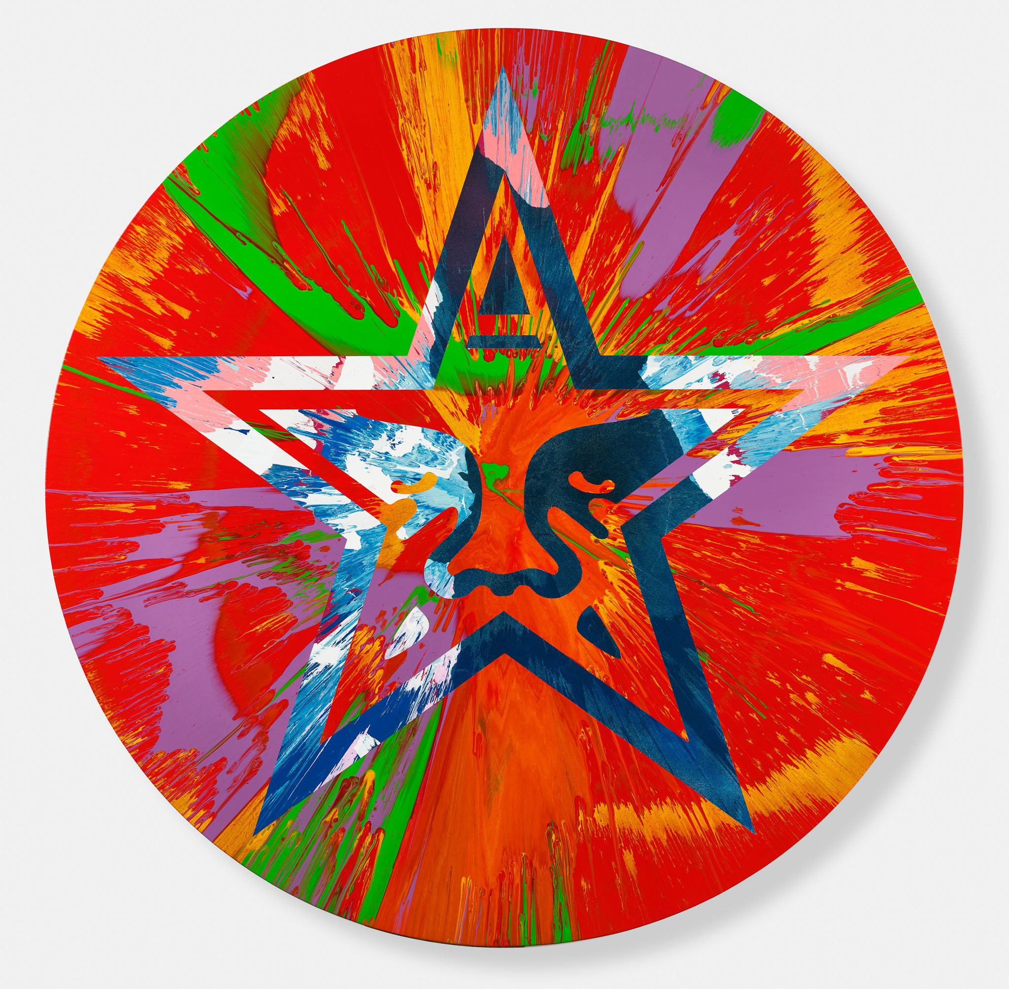 Beautiful Uplifting Icon Star 5 Spin Disappearing Painting 1 main image