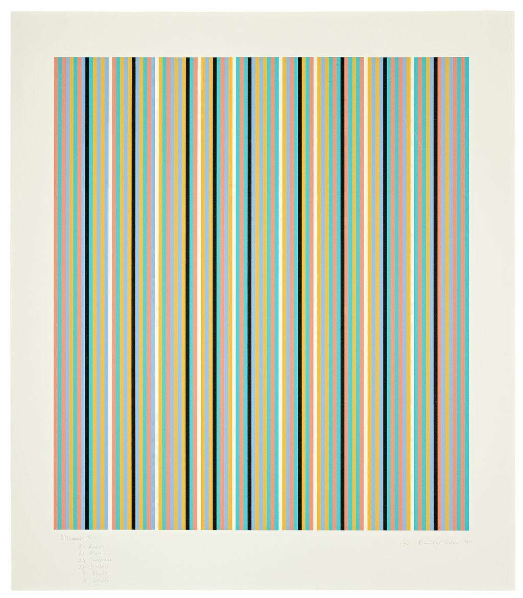 Silvered 2 by Bridget Riley sold for $19,600.
Image courtesy of Bonhams