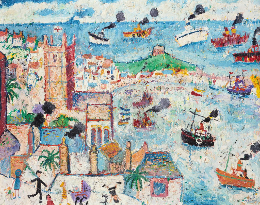 St Ives by Simeon Stafford sold for $2,720.
Image courtesy of Bonhams