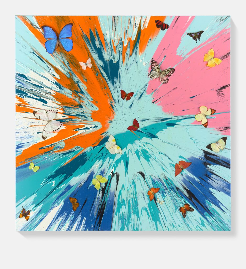 Beautiful Wellbeing and Good Fortune Painting (with Butterflies) 1 main image