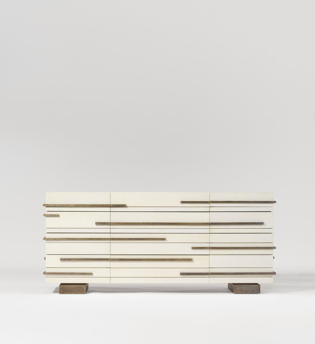 'Segments' Chest of Drawers, No. 329 by Herve van der Straeten sold for $63,500. Image courtesy of Christie's