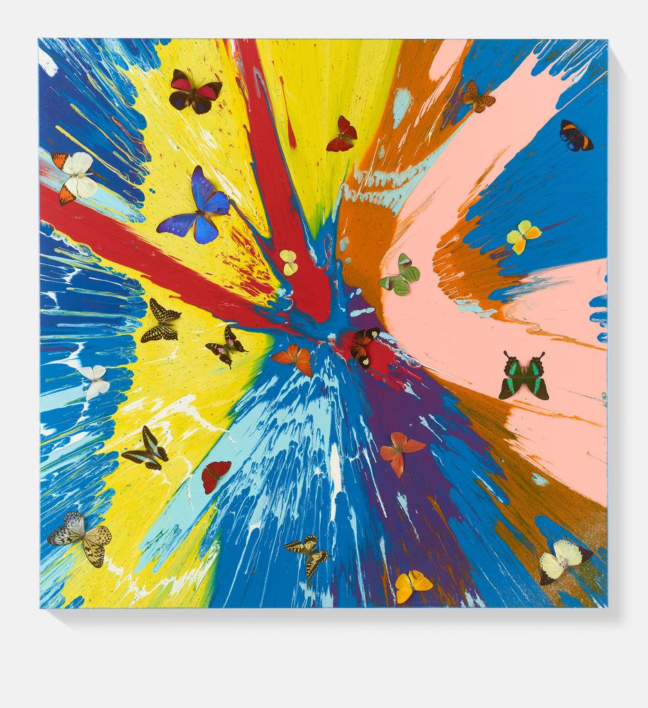 Beautiful Blue For A Boy, Welcome to the World Son Painting (with Butterflies) 1 main image