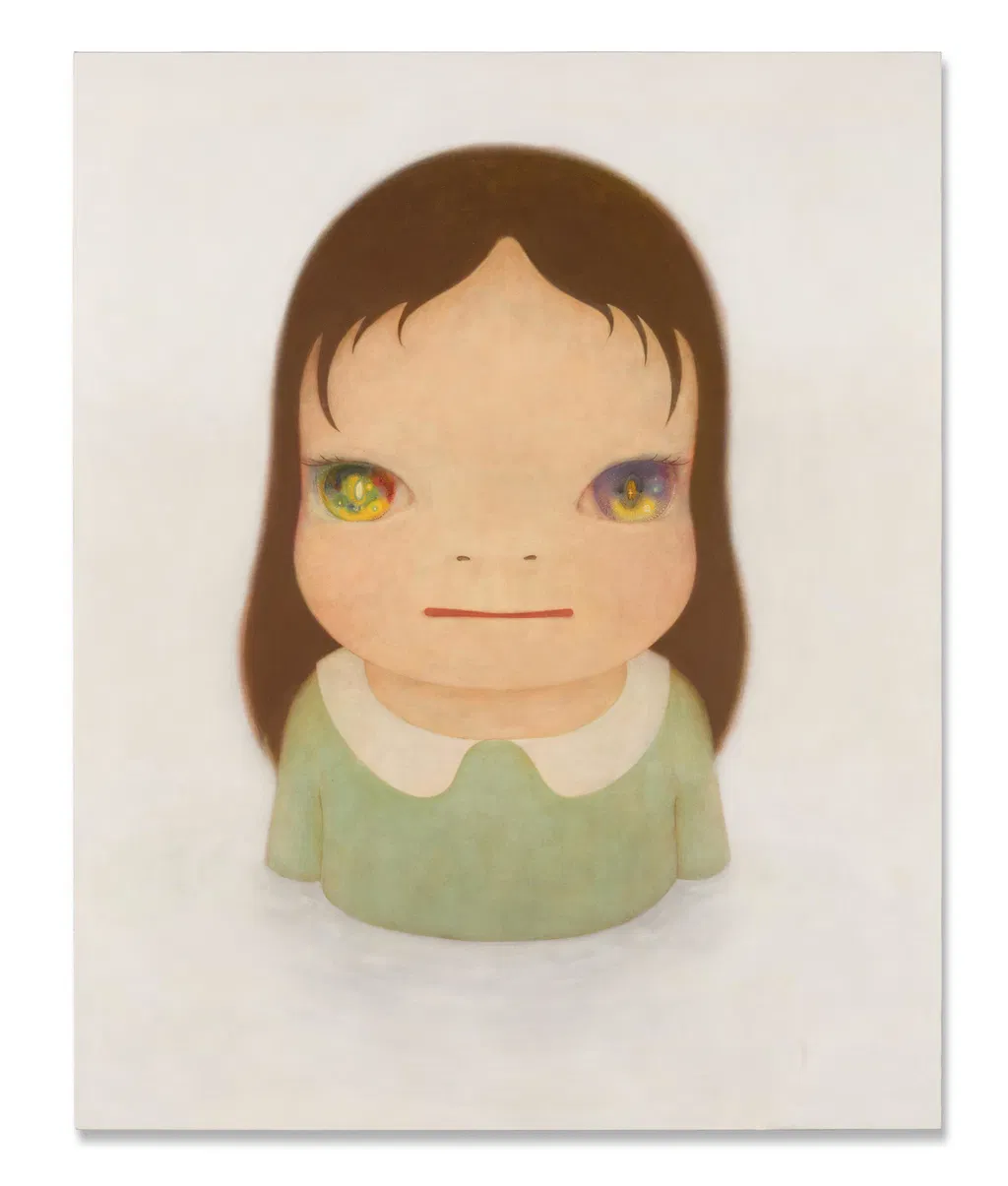 Cosmic Eyes (in the Milky Lake) by Yoshitomo Nara sold for $11.47m.
Image courtesy of Sotheby's