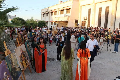 The 7th Painting Exhibition in Kobani Opens Images