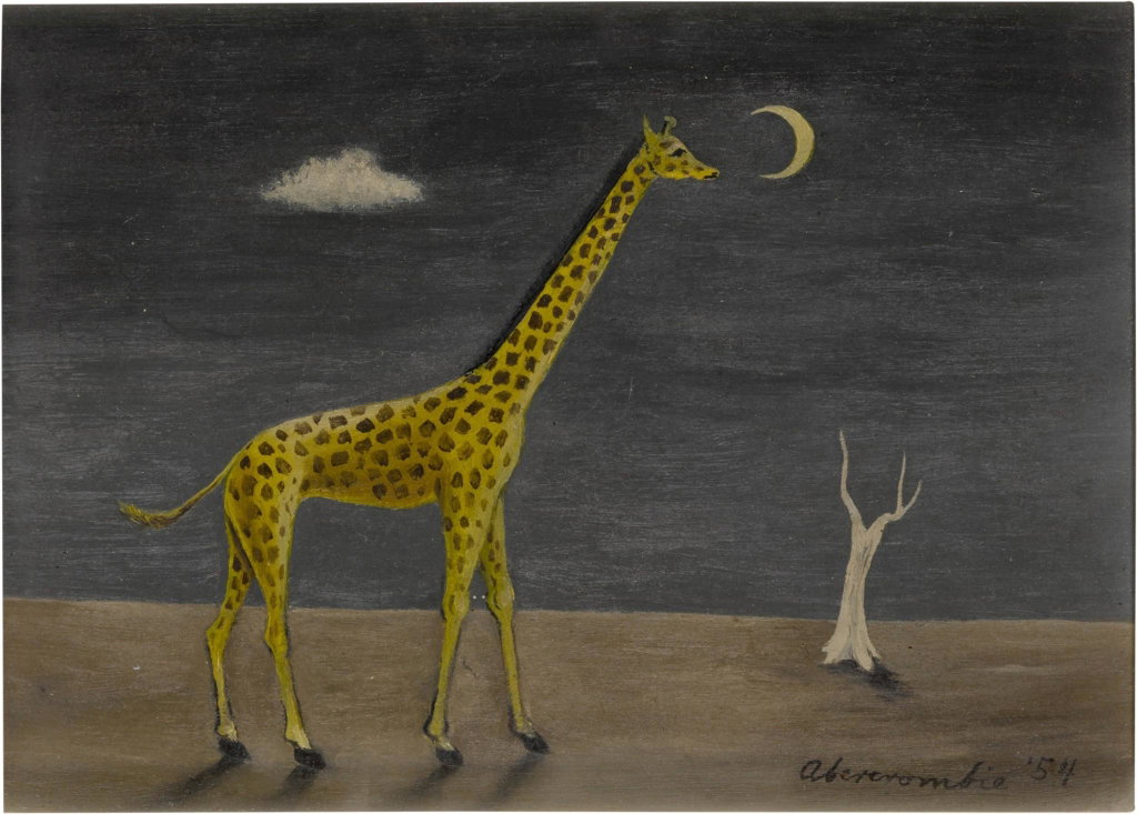 Giraffe (1954). Sold for $365,400 in 2021. Image courtesy of Sotheby's