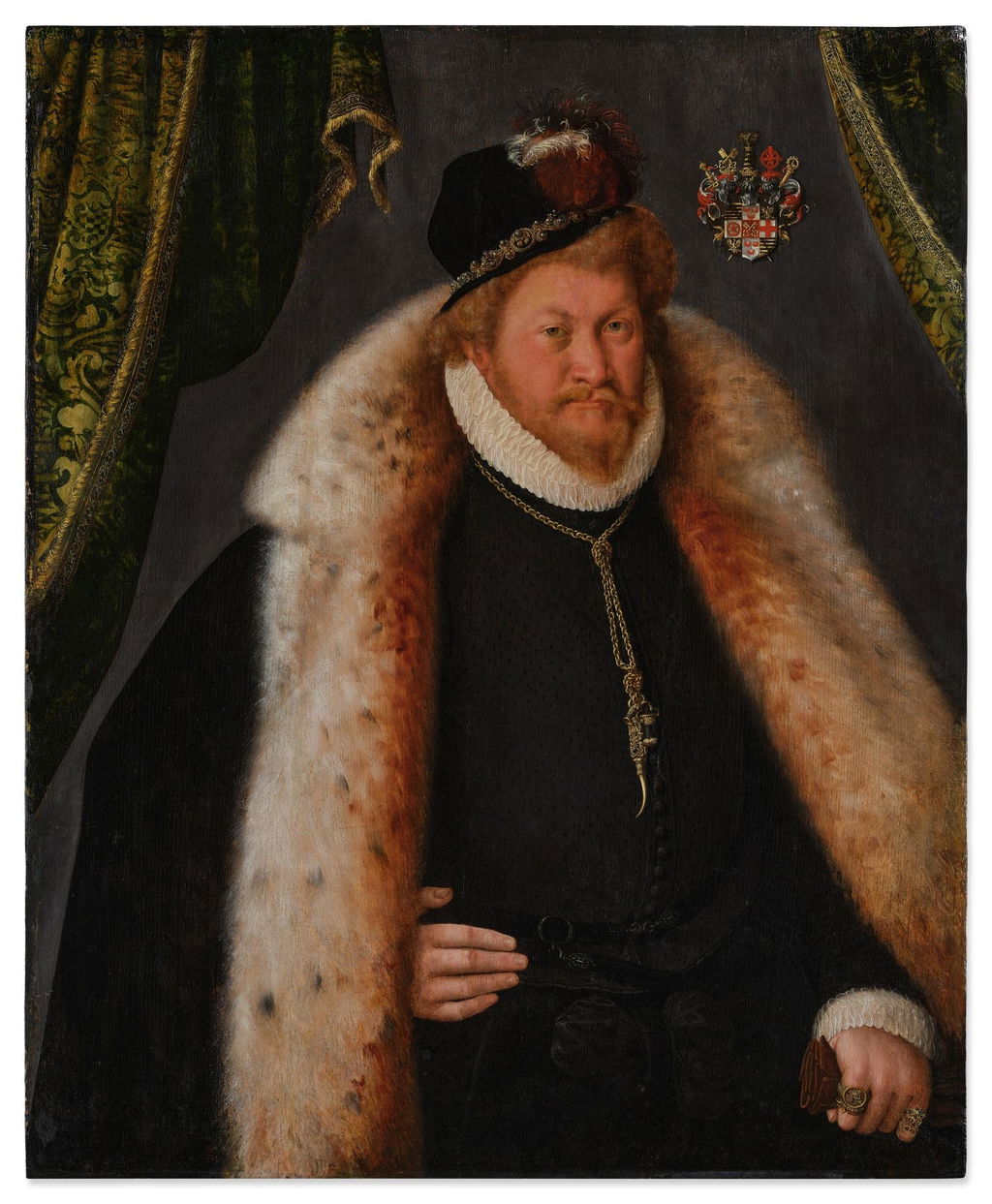 Portrait of Heinrich von Sachsen-Lauenburg, Prince-Archbishop of Bremen by German School sold for $264,000.
Image courtesy of Sotheby's
