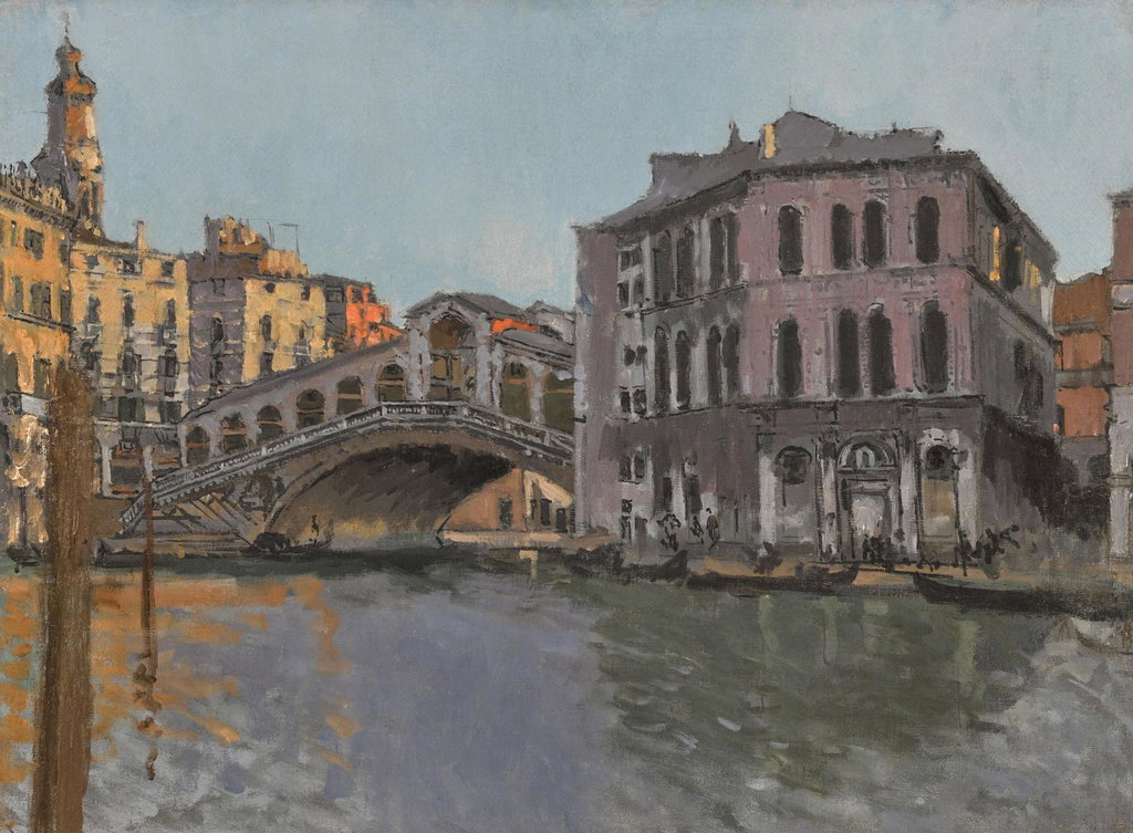 The Rialto Bridge and the Palazzo dei Camerlenghi (1901). Sold for $703,700 in 2025. Image courtesy of Sotheby's