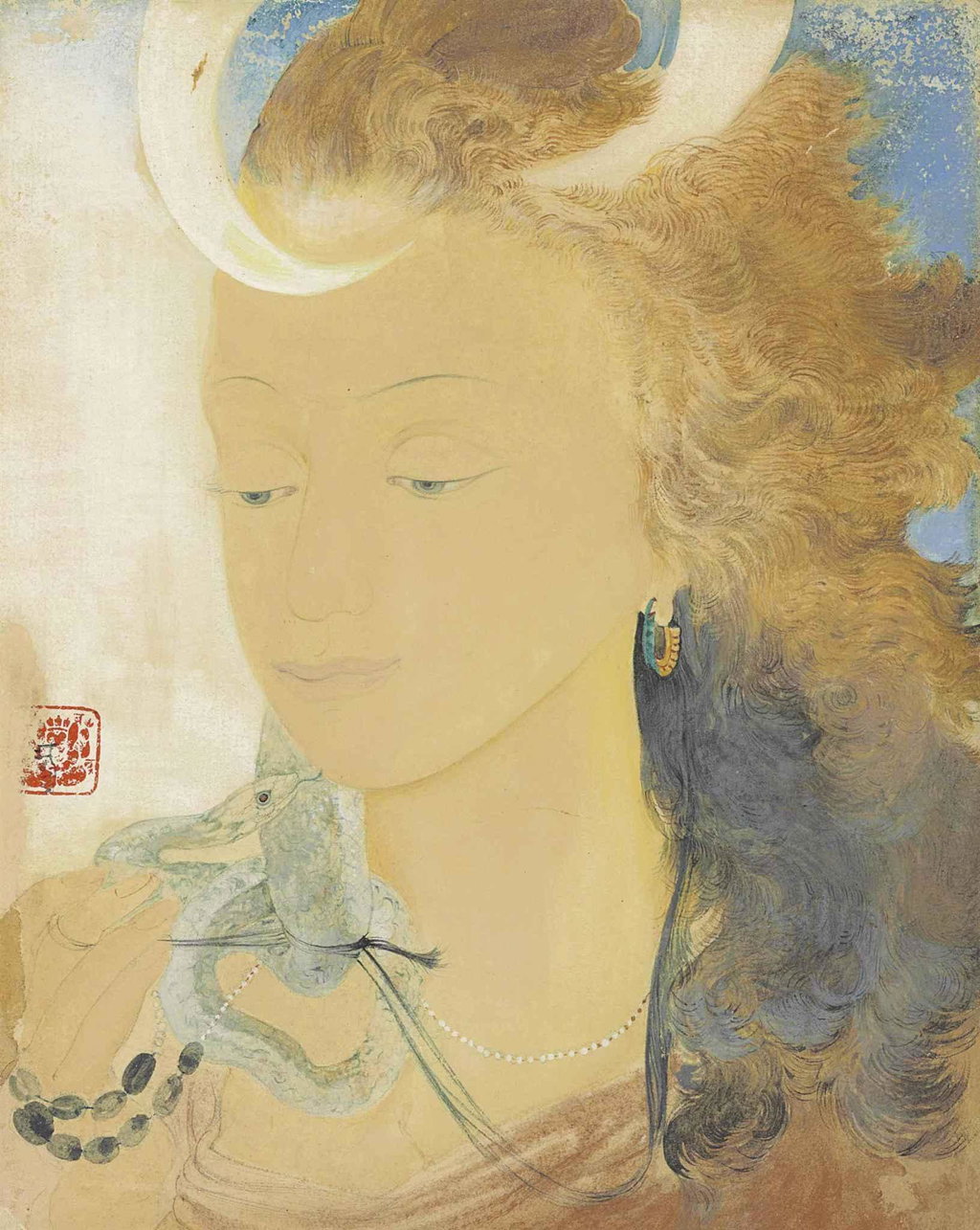 Untitled (Siva-Simantini) (1920). Sold for $555,800 in 2013. Image courtesy of Christie's