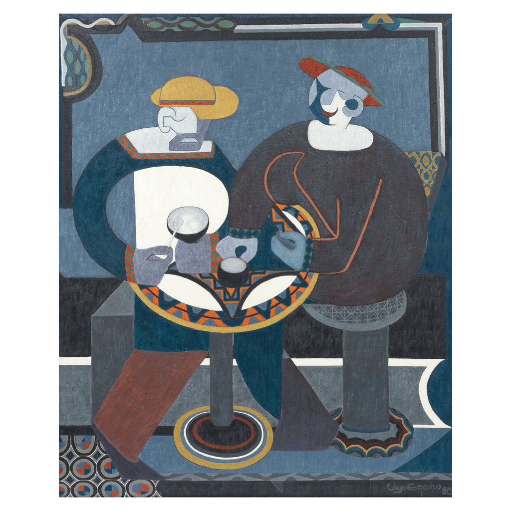 Coffee House at Bad Orb (1980). Sold for $179,200 in 2025. Image courtesy of Bonhams