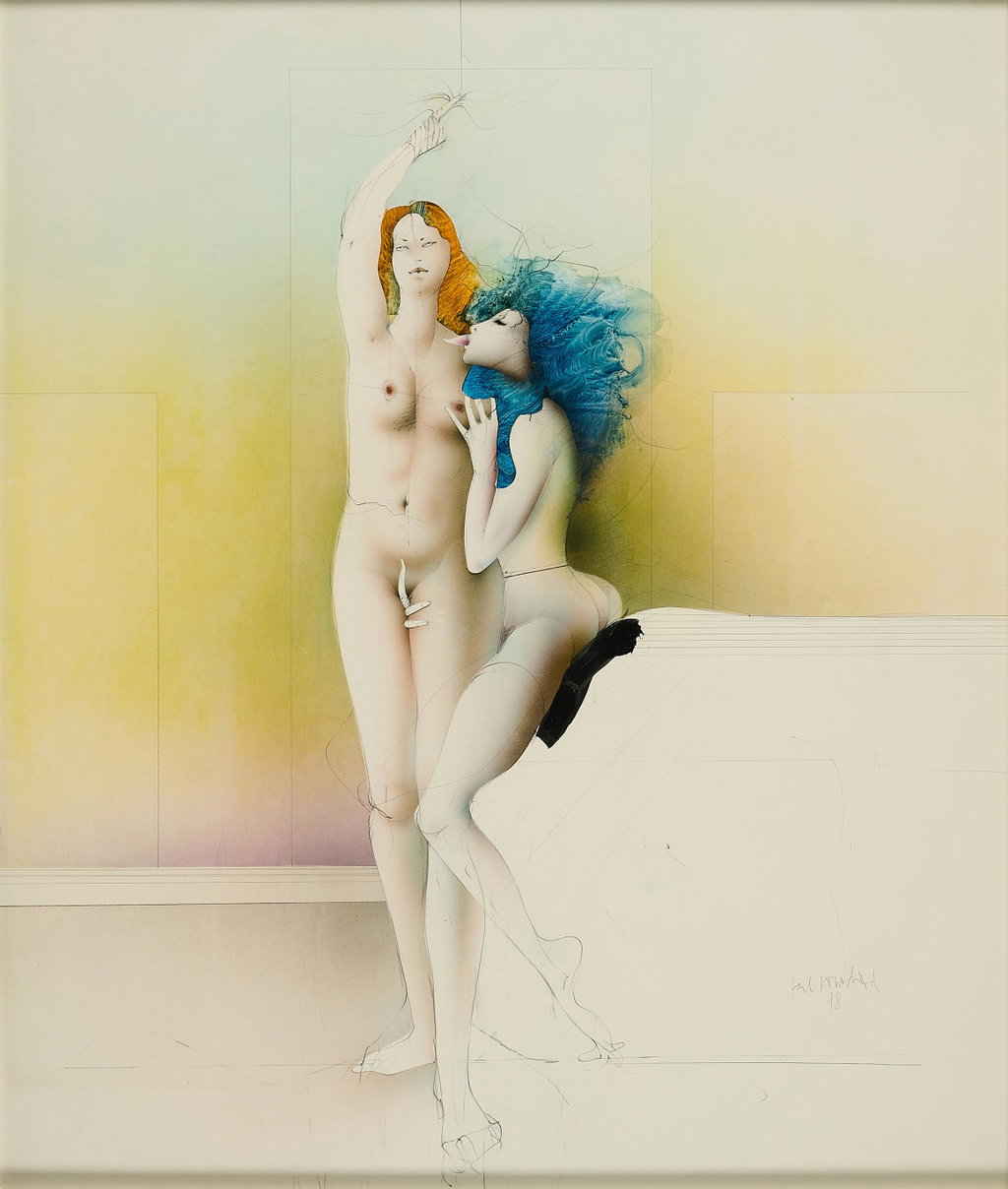 Untitled (Homo Sum I) by Paul Wunderlich sold for $12,800. Image courtesy of Van Ham Kunstauktionen
