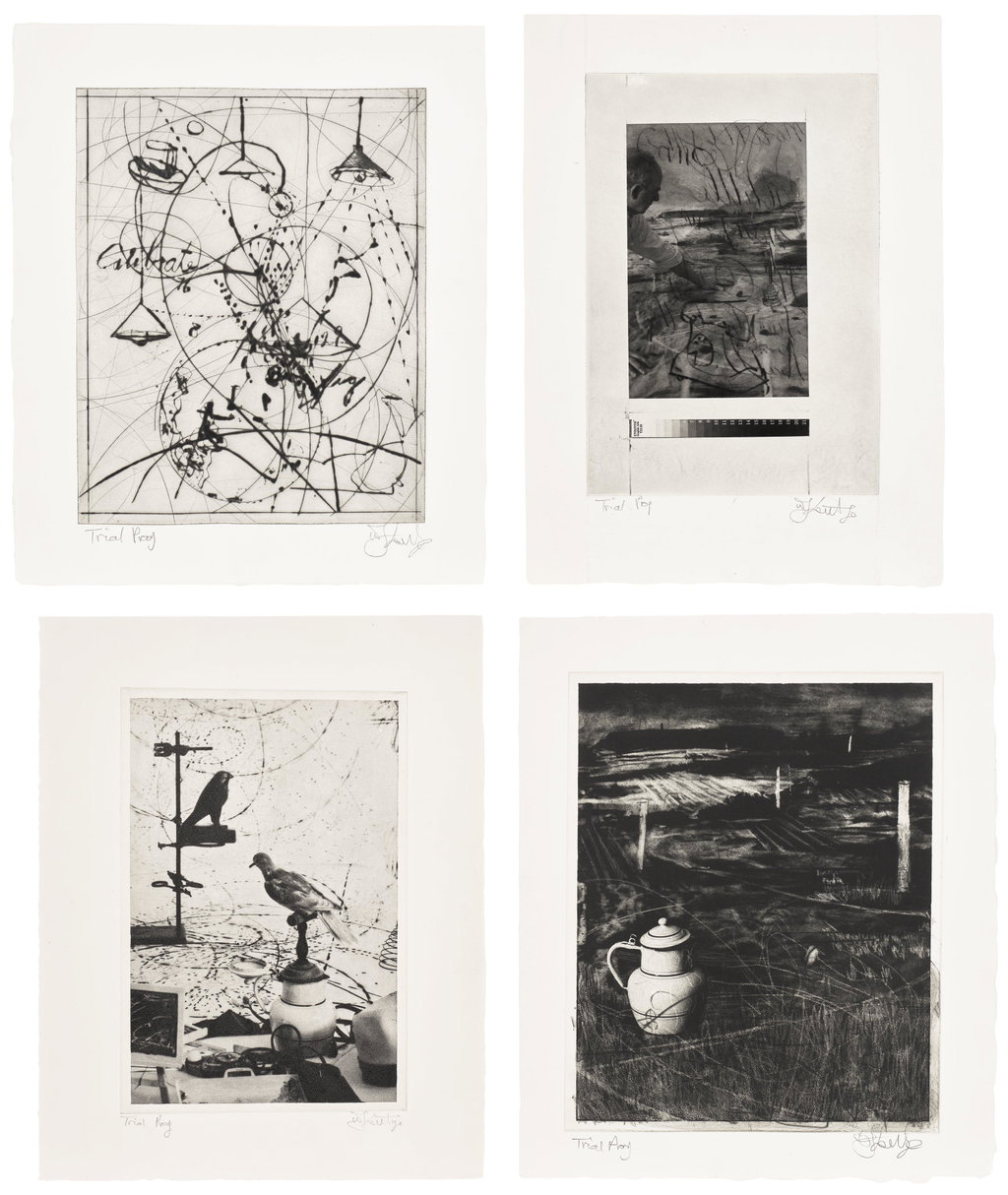 Receiver by William Kentridge sold for $12,900. Image courtesy of Phillips