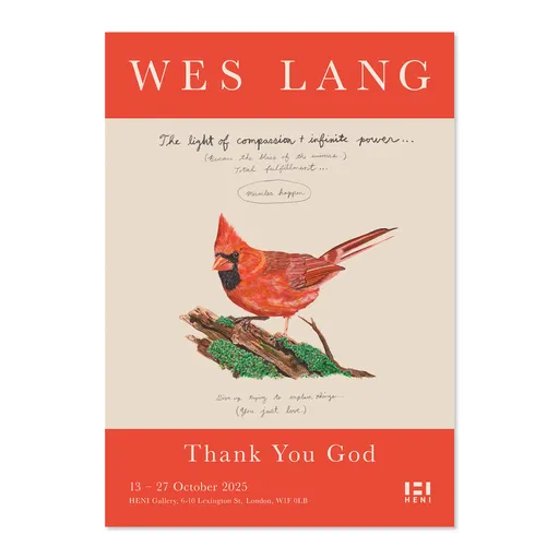 Wes Lang - Thank You God Poster: The light of compassion + infinite power...