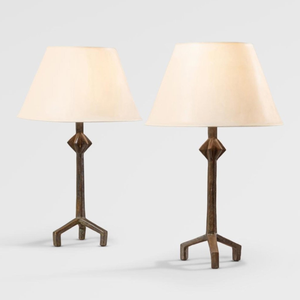 Pair of "Étoile" Table Lamps by Alberto Giacometti sold for $294,400. Image courtesy of Sotheby's